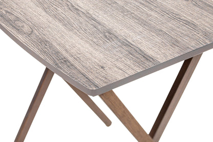Modern Indoor Folding XL Oversized Tray Table in Rustic Gray L23.5 X W18 X H26 Inches.